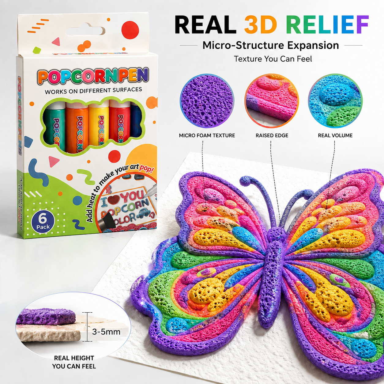 3D Relief Art Pen – Turn Flat Drawings Into Touchable 3D Art